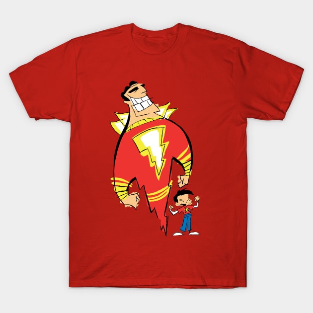 Billy Batson and the magic of Shazam T-Shirt by cjguido2